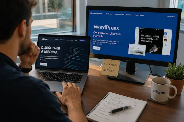 Web a medida vs WordPress: cuál elegir según tu empresa